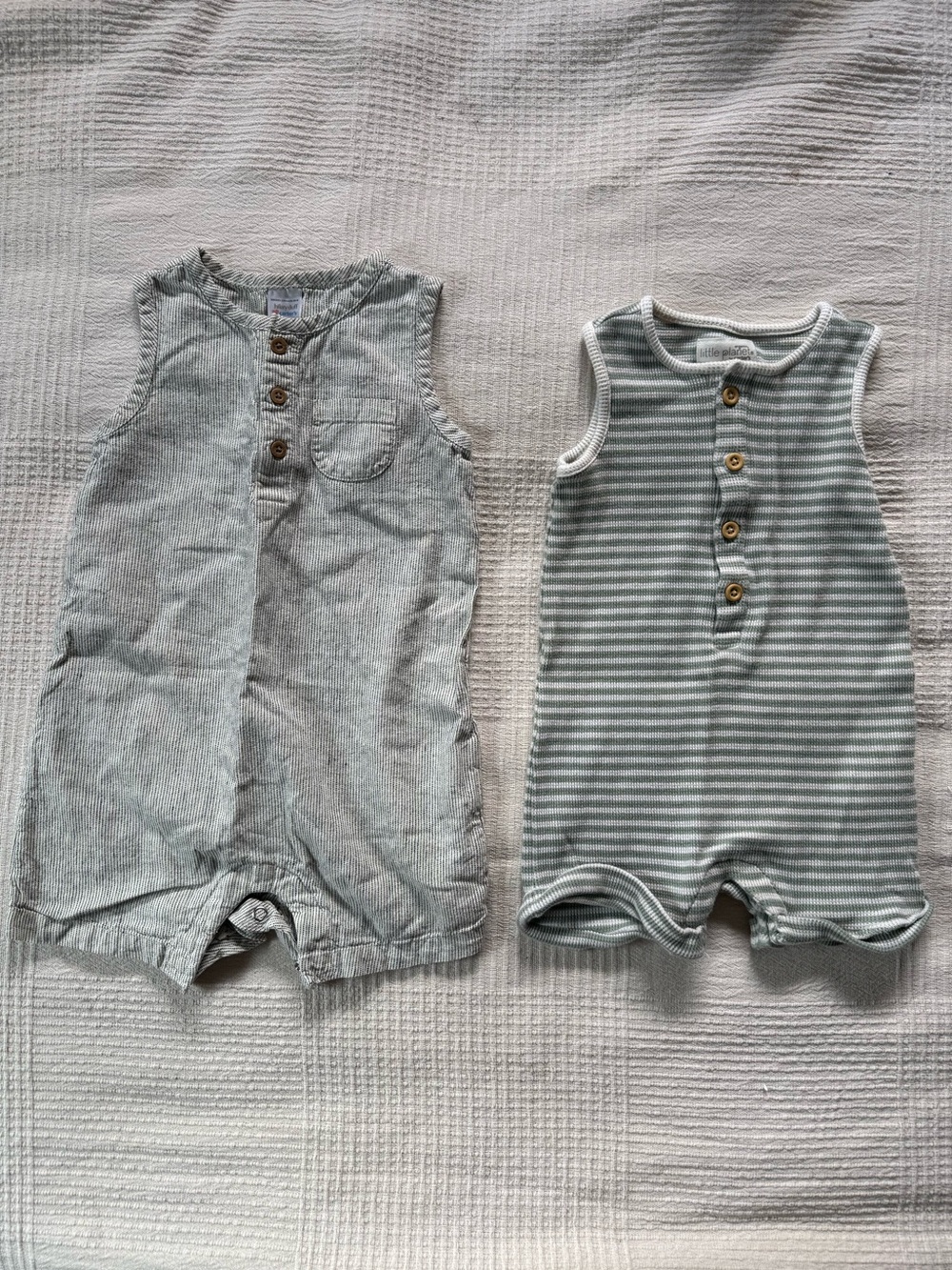 Summer Baby Romper Bundle | 18M | Linen & Organic Cotton
